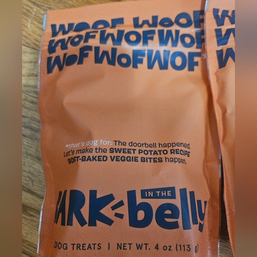Pack Of 3 Bark Sweet Potato Dog Treats Soft-Baked Veggie Bites New In Packaging - Picture 2 of 5